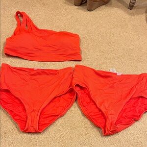 CALIA by Carrie Underwood Orange Bikini Set